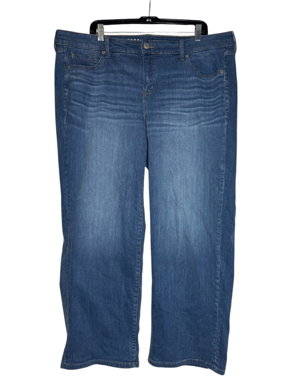 Torrid Perfect Wide Leg Vintage Stretch Jeans Blue Size 16 Cotton FEEL THE FIT